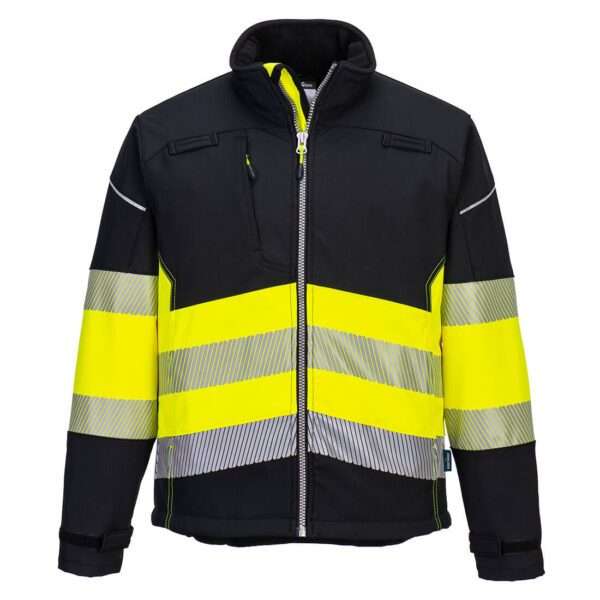 PW375 - PW3 Jachetă Softshell Hi-Vis Clasa 1-G-1