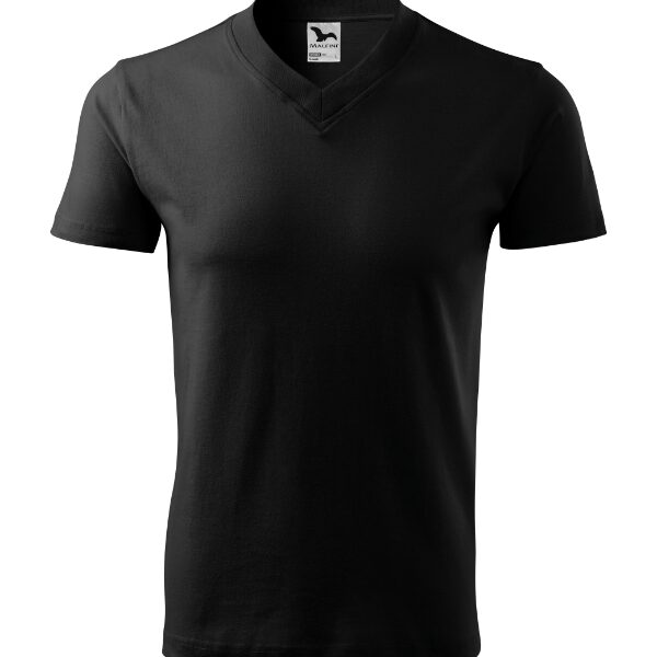 Tricou unisex - V-neck 102 - negru - MALFINI®
