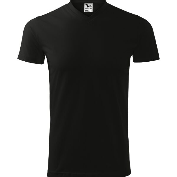 Tricou unisex - Heavy V-neck 111 - negru - MALFINI®