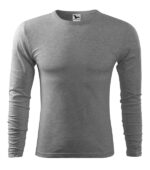 Tricou pentru bărbaţi - Fit-T LS 119 - gri închis - MALFINI®