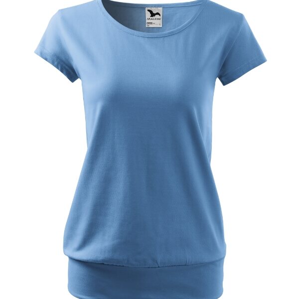 Tricou pentru damă - City 120 - albastru deschis - MALFINI®