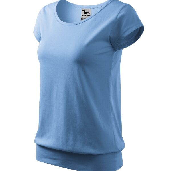 Tricou pentru damă - City 120 - albastru deschis - MALFINI®