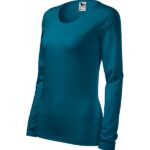 Tricou pentru damă - Slim 139 - albastru petrol - MALFINI®