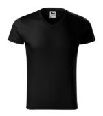 Tricou pentru bărbaţi - Slim Fit V-neck 146 - negru - MALFINI®