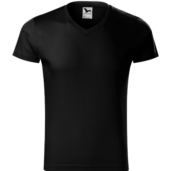 Tricou pentru bărbaţi - Slim Fit V-neck 146 - negru - MALFINI®