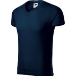 Tricou pentru bărbaţi - Slim Fit V-neck 146 - albastru marin - MALFINI®