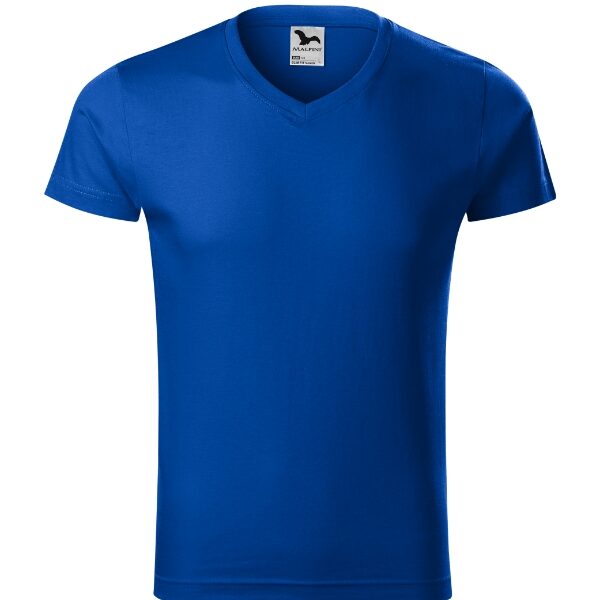 Tricou pentru bărbaţi - Slim Fit V-neck 146 - albastru regal - MALFINI®