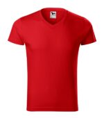 Tricou pentru bărbaţi - Slim Fit V-neck 146 - roşu - MALFINI®