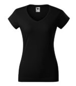 Tricou pentru damă - Fit V-neck 162 - negru - MALFINI®