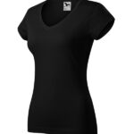 Tricou pentru damă - Fit V-neck 162 - negru - MALFINI®