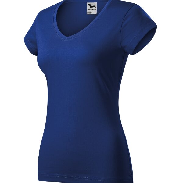 Tricou pentru damă - Fit V-neck 162 - albastru regal - MALFINI®