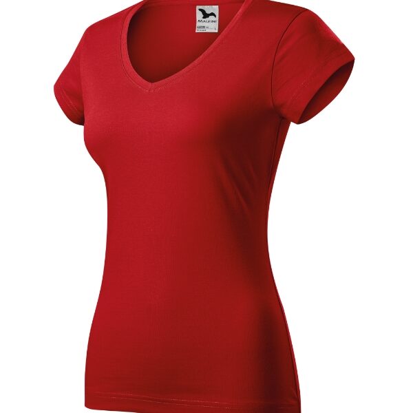 Tricou pentru damă - Fit V-neck 162 - roşu - MALFINI®