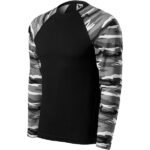 Tricou unisex - Camouflage LS 166 - camuflaj gri - MALFINI®