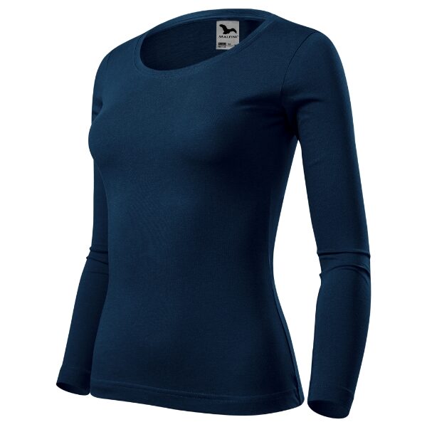Tricou pentru damă - Fit-T LS 169 - albastru marin - MALFINI®
