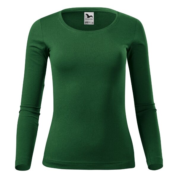 Tricou pentru damă - Fit-T LS 169 - verde sticlă - MALFINI®