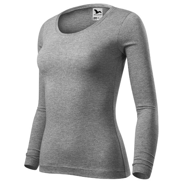 Tricou pentru damă - Fit-T LS 169 - gri închis - MALFINI®