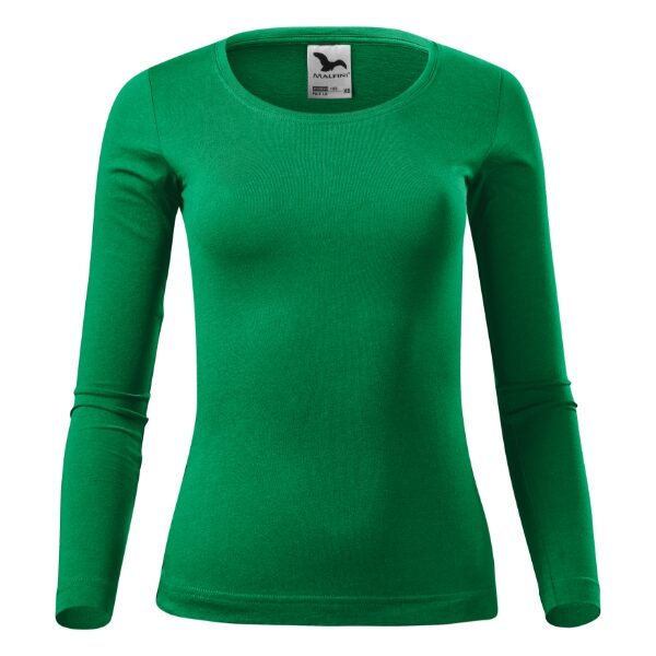 Tricou pentru damă - Fit-T LS 169 - verde mediu - MALFINI®