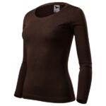 Tricou pentru damă - Fit-T LS 169 - cafea - MALFINI®