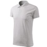 Tricou polo pentru bărbaţi - Single J. 202 - gri deschis - MALFINI®