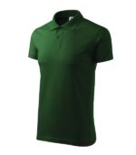 Tricou polo pentru bărbaţi - Single J. 202 - verde sticlă - MALFINI®