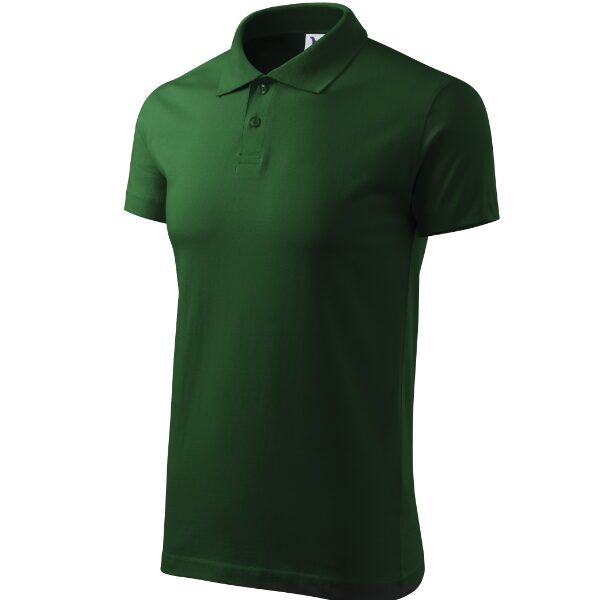 Tricou polo pentru bărbaţi - Single J. 202 - verde sticlă - MALFINI®