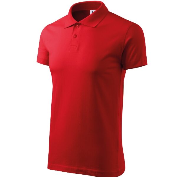 Tricou polo pentru bărbaţi - Single J. 202 - roşu - MALFINI®