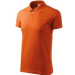Tricou polo pentru bărbaţi - Single J. 202 - portocaliu - MALFINI®