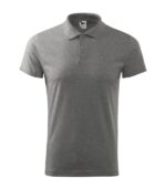 Tricou polo pentru bărbaţi - Single J. 202 - gri închis - MALFINI®