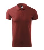 Tricou polo pentru bărbaţi - Single J. 202 - roşu bordo - MALFINI®