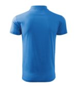 Tricou polo pentru bărbaţi - Single J. 202 - albastru azuriu - MALFINI®