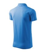 Tricou polo pentru bărbaţi - Single J. 202 - albastru azuriu - MALFINI®