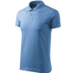 Tricou polo pentru bărbaţi - Single J. 202 - albastru deschis - MALFINI®