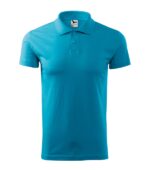 Tricou polo pentru bărbaţi - Single J. 202 - turcoaz - MALFINI®