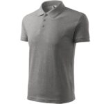 Tricou polo pentru bărbaţi - Pique Polo 203 - gri închis - MALFINI®