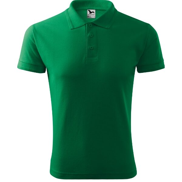 Tricou polo pentru bărbaţi - Pique Polo 203 - verde mediu - MALFINI®