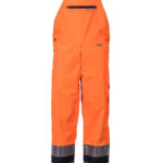 Pantaloni de iarnă şi de ploaie cu pieptar, portocalie/albastru marin - 2066