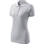 Tricou polo pentru damă - Pique Polo 210 - gri deschis - MALFINI®