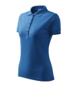 Tricou polo pentru damă - Pique Polo 210 - albastru azuriu - MALFINI®