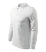 Tricou polo pentru bărbaţi - Single J. LS 211 - alb - MALFINI®