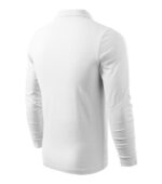 Tricou polo pentru bărbaţi - Single J. LS 211 - alb - MALFINI®