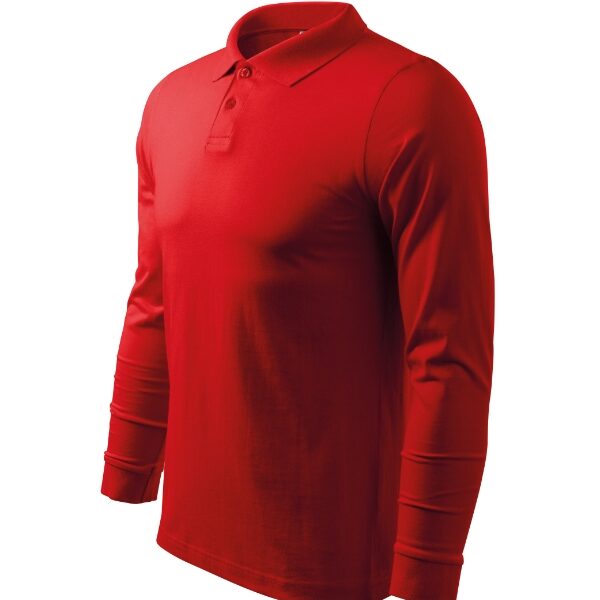 Tricou polo pentru bărbaţi - Single J. LS 211 - roşu - MALFINI®