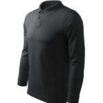 Tricou polo pentru bărbaţi - Single J. LS 211 - ebony gray - MALFINI®