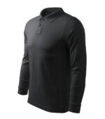 Tricou polo pentru bărbaţi - Single J. LS 211 - ebony gray - MALFINI®