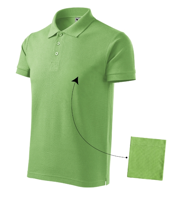 212_39_cw600 Tricou polo pentru bărbaţi - Cotton 212 - verde iarbă - MALFINI®
