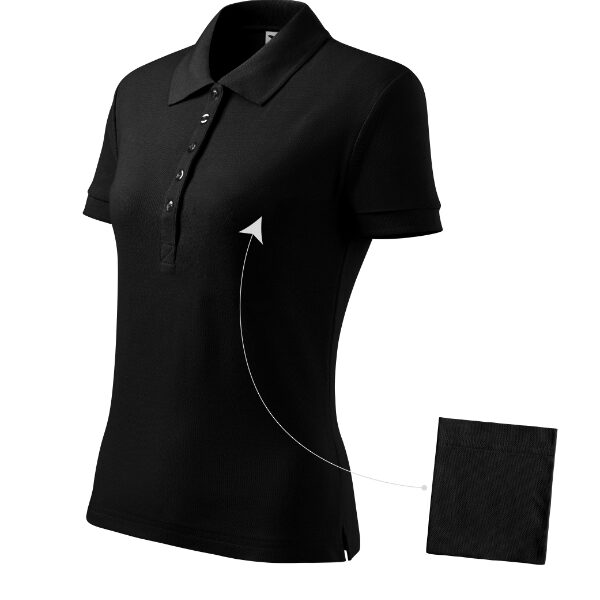 Tricou polo pentru damă - Cotton 213 - negru - MALFINI®