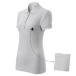 Tricou polo pentru damă - Cotton 213 - gri deschis - MALFINI®