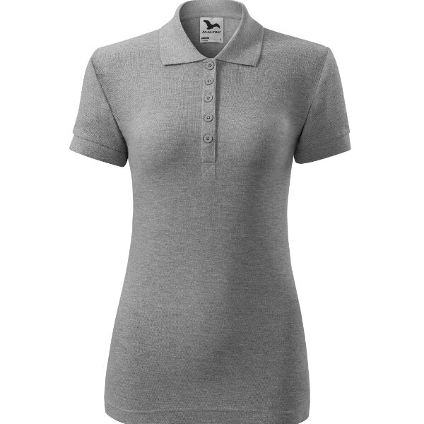 Tricou polo pentru damă - Cotton 213 - gri închis - MALFINI®