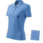 Tricou polo pentru damă - Cotton 213 - albastru deschis - MALFINI®