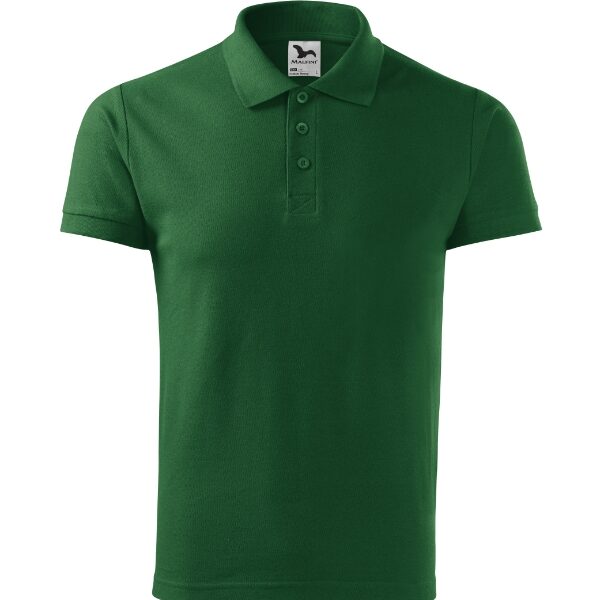 Tricou polo pentru bărbaţi - Cotton Heavy 215 - verde sticlă - MALFINI®