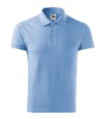 Tricou polo pentru bărbaţi - Cotton Heavy 215 - albastru deschis - MALFINI®